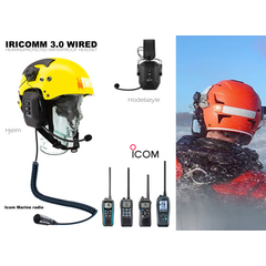 Iricomm 3.0 Wired - Hearingprotected Waterproof Headset (Icom Marineradio)