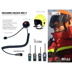 Iricomm Gecko MK11 Waterproof Headset (Icom)