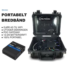 Portabel Bredbåndskoffert (LTE, 4G, WiFi)