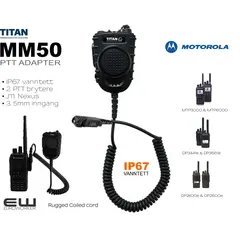 TItan MM50 RSM Dual PTT adapter (IP67, Motorola DP-MTP)