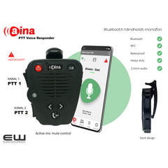 Aina PTT - Voice Responder (POC, PTT, BT, IP67)