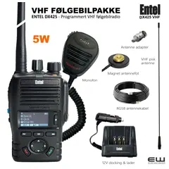 Entel DX425 VHF Følgebilpakke