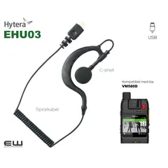 Hytera EHU03 Earbud Listen Only (WM580D) - EUROWORKER