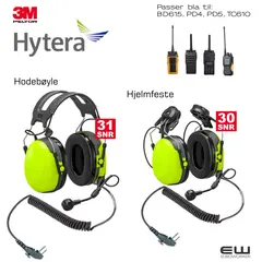 3M Peltor CH-3 Hytera PD4/BD615/TC610 Industriheadset (PTT)  - 47461