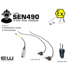 Vokkero SEN490 In-Ear Atex Headset