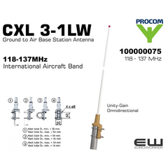 Procom CXL 3-1LW -  International Aircraft Band Base Station Antenna - 100000075 -  CXL 3-1LW Procom CXL 3-1LW -  International Aircraft Band Base Station Antenna - 100000075 -  CXL 3-1LW