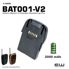 Vokkero BAT001-V2 Batteri til Standard og Plus  (2000mAh)