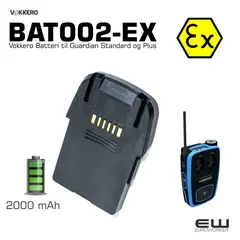 Vokkero BAT002EX Batteri Guardian Atex (2000mah)