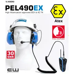 PEL490EX PEL 490 EX vokkero atex headset