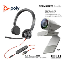 2200-87130-025 - Poly Teams Bundle  (Blackwire 3325 & Studio P5 (USB, 3,5mm)