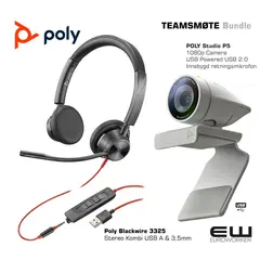 2200-87130-025 - Poly Teams Bundle  (Blackwire 3325 & Studio P5 (USB, 3,5mm)