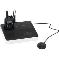 • Portable operation with eight LR6 (AA)
cells • Built-in loudspeaker and high
sensitivity external microphone
• Charges the radio when using the AC
adapte Icom VE-SP1 P503H Speakerphone