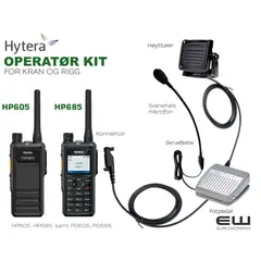 Hytera Operatør Kit for Kran og Rigg (HP605, HP685)