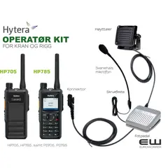 Hytera Operatør Kit for Kran og Rigg (HP705, HP785)