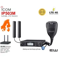 Icom IP503M LTE-radio, (LTE, Lytt & Snakk samtidig)