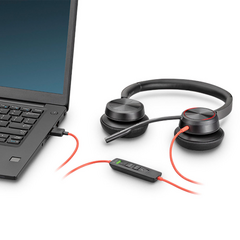 Poly Blackwire BW8225-M USB-C Dual Ear Premium Headset-Teams