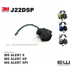 3M Peltor Molex J22D Mikrofonkontakt til WS Alert