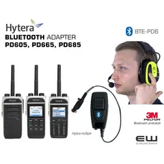 Bluetooth Adapter for Hytera PD605 (Peltor PTT protokoll)