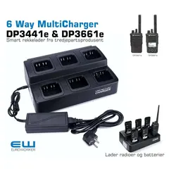 6 Way Multicharger (DP3441e, DP3661e)