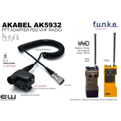 Akabel  AK5932 - PTT Adapter for Funke (Dittel) VHF (J11)