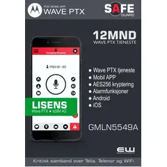 Motorola GMLN5549A  1YR WAVE PTX APP SAFEGUARD SUBSCRIPTION - APP
