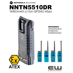 Motorola Atex Batteri NNTN5510DR (GP340Ex, GP380Ex)