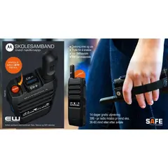 Motorola TLK110 Skolesamband  med alarm - Leiepakke
