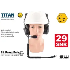 Titan HDC Heavy Duty Headset (Atex, J11)