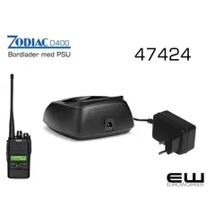 Zodiac D400 bordlader med strømadapter