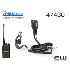 Zodiac C-shell PTT Headset (D400)