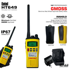 Entel HT649 VHF GMDSS Portable Radio