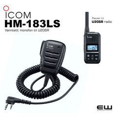 Icom HM-183LS Vanntett Monofon til U20SAR