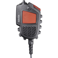 SAVOX C-C550/M11 Remote Speaker Mic
Product code: L552162-10B1100
The SAVOX C-C550 is a combined remote speaker microphone and body worn push-to-talk unit. It is rugged and has been extensively tested (MIL-STD-810G) to provide robust and reliable communications for professionals working in harsh conditions. The C-C550 is dust tight and submersible in water up to 1m (IP67). The SAVOX C-C550 enables effective remote communications with the radio positioned under clothing and when wearing heavy gloves. Remote activation of the radio’s emergency button (radio specific) provides an additional safety feature.

Key Benefits

    Dust proof and water submersible (IP67) 
    Extremely rugged design and large PTT buttons 
    Excellent tactile feel and operation even with thick gloves 
    Exceptional speaker audio performance in noisy and harsh environments 
    MIL-STD-810 tested