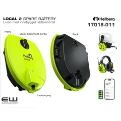 Hellberg Local 2 Spare Battery (Li-Ion) - 17018-011