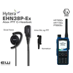 Hytera EHN38P-Ex Atex PTT C-Headset