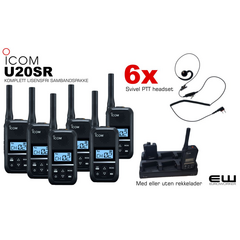 Icom U20SR Ultra Compact Sambandspakke (446MHz, Analog)