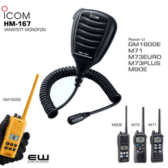 Icom HM-167 Speaker Microphone (GM1600e, M73..)