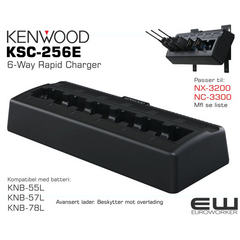 Kenwood KSC-256AE Rekkelader for 6 enheter (NX-3000-serie)
