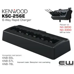Kenwood KSC-256E Rekkelader for 6 enheter (NX-3000-serie)