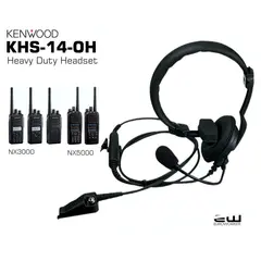 Kenwood KHS-14-OH Heavy Duty PTT Headset (NX3000, NX5000)