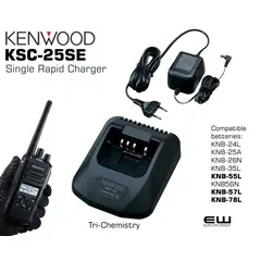 Kenwood KSC-25SE Single Rapid Charger (NX3000)    Compatible batteries:

KNB-24L
KNB-25A
KNB-26N
KNB-35L
KNB-55L
KNB56N
KNB-57L
KNB-78L