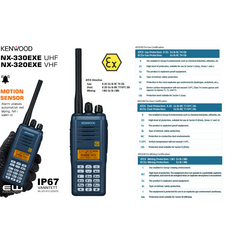 Kenwood NX-330EXE UHF & NX-320EXE VHF Atex