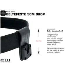 KLick Fast Lær Beltefeste 10cm Below (Peter Jones)