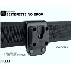 KLick Fast Lær Beltefeste No Drop (Peter Jones) - DOCK05BL DOCK05EBL DOCK05BLEXL