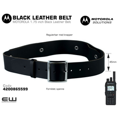 4200865599 - Motorola Kraftig Lærbelte (svart)