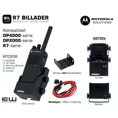 WTC636 - Motorola R7 WeTech Stål Billader (12V/24V)