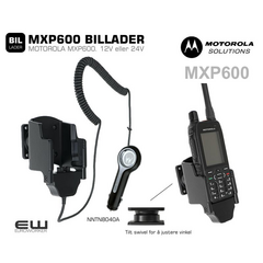 Motorola MXP600 Billader med tilt (12V/24V)