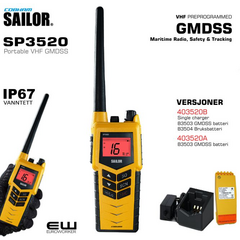 Sailor SP3520 GMDSS Portable VHF Radio - 403520B 403520A