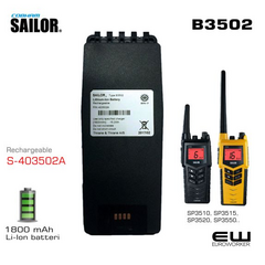 Sailor B3502 Batteri 1800 mAh (SP3520, SP3550) - B3502 - S-403502A
