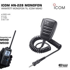 Icom HM-228 Monofon til M93D/M94D